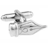 Pen nib silver cufflinksCufflinks