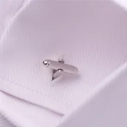 Round blue cufflinks - libra scaleCufflinks
