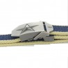 Metallschnalle mit Stern – Military-Leinenband – Unisex