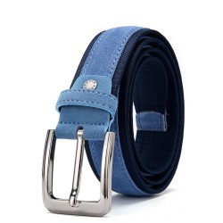 Suede leather belt - with a metal buckleBelts