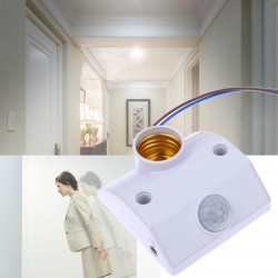 E27 Lampenfassung mit Infrarot-Bewegungssensor - 220V - energiesparend - automatischer Schalter