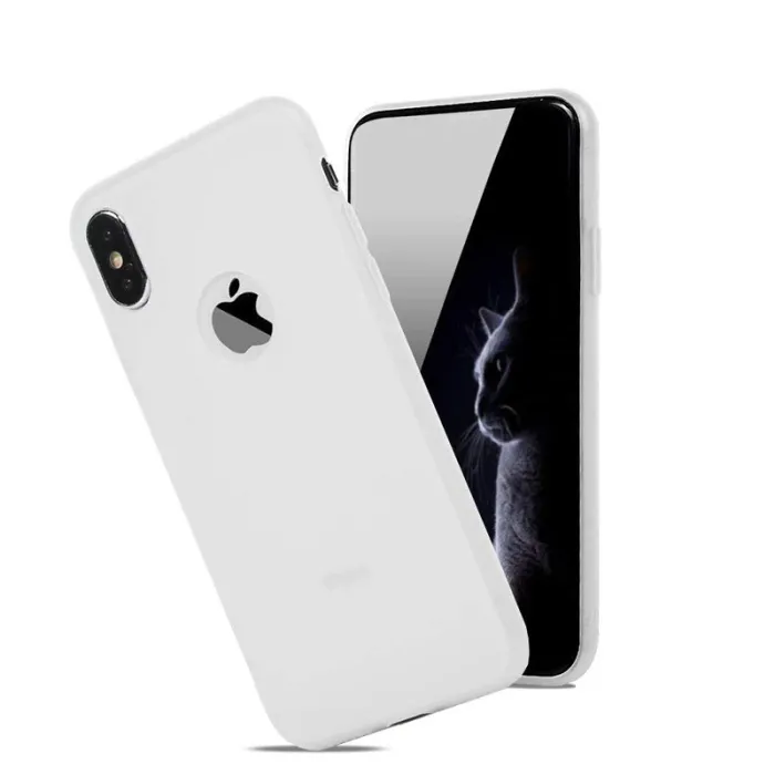 Weiche Silikonhülle - Candy Pudding - für iPhone - weiß