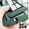 Luxury 360 Full Cover - mit Displayschutz aus gehärtetem Glas - für iPhone - blau