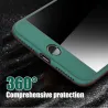 Luxury 360 Full Cover – mit Displayschutz aus gehärtetem Glas – für iPhone – Roségold