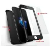 Luxury 360 Full Cover - mit Displayschutz aus gehärtetem Glas - für iPhone - lila