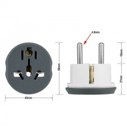 AU / US / UK / CN auf EU - Reiseadapter - Konverter - 250V - 16A