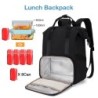 Reise-/Picknickrucksack – isolierte Aufbewahrung für das Mittagessen – Ladeanschluss – große Kapazität