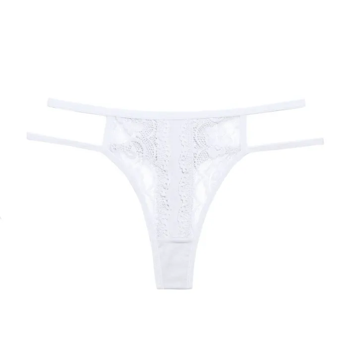 Sexy lace thongs - hollow out sides with double straps - 1 pieceLingerie
