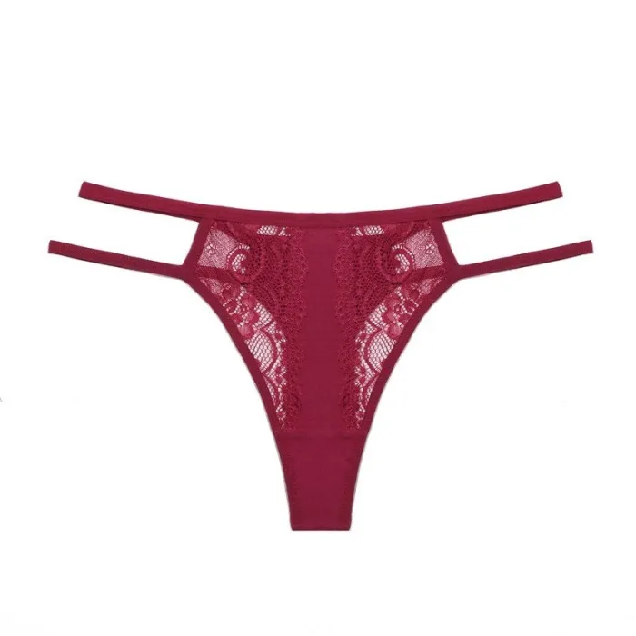 Sexy lace thongs - hollow out sides with double straps - 1 pieceLingerie