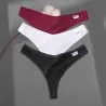 Sexy Baumwollstrings - 3 gemischte Unifarben - 3 Stück