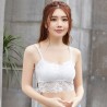 Bralette mit floraler Spitze – Oberteil mit Push-up – ohne Bügel