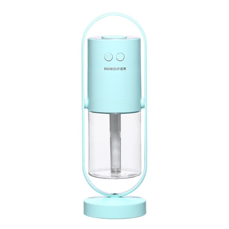 Ultrasonic air humidifier - 360 degree rotation mist spray - with LED - 200 mlHumidifiers