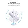 Ultrasonic air humidifier - 360 degree rotation mist spray - with LED - 200 mlHumidifiers