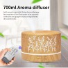 Ultraschall-Luftbefeuchter – Diffusor für ätherische Öle – bunte LED – mit Fernbedienung – 700 ml