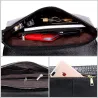 Vintage small clutch - shoulder bag - crocodile skin pattern - with zipperHandbags