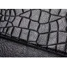 Vintage small clutch - shoulder bag - crocodile skin pattern - with zipperHandbags