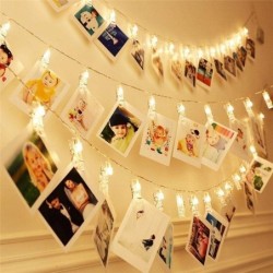 LED string - garland with clips - pictures hanger - battery operatedLED strips