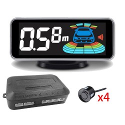 Auto-Parksensor - Radar - Rückwärts-Autoparken - LCD-Monitoranzeige - LED