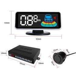 Auto-Parksensor - Radar - Rückwärts-Autoparken - LCD-Monitoranzeige - LED