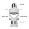 E27 / E26 base - bulb holder - with PIR motion sensor - light control - rotatableLighting fittings