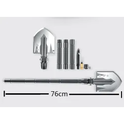 Faltbare Multifunktionsschaufel - Aluminium - Militär - Survival