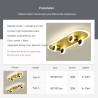 Moderne LED-Deckenleuchte - Skateboard
