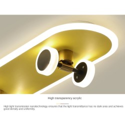 Modern LED ceiling light - skateboardCeiling lights