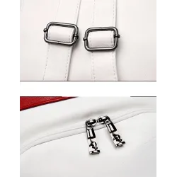 Multifunktionaler Lederrucksack - Umhängetasche - Anti-Diebstahl-Reißverschlüsse - großes Fassungsvermögen - Känguru-Logo
