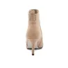 Stiefeletten mit Absatz - elastische Schlupfschuhe - spitzer Zeh