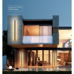 Waterproof outdoor wall light - long aluminum LED lampWall lights