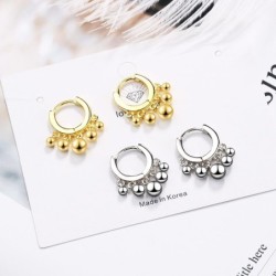Silver / gold plating round drop earringsEarrings