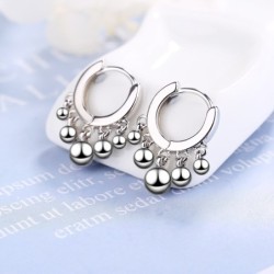 Silver / gold plating round drop earringsEarrings