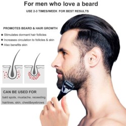 Beard growth essential oil - with derma roller - 30mlBeard