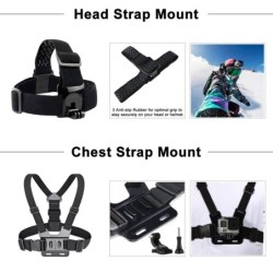 GoPro Zubehörset - Halterung - Brustgurt - Stativadapter - Schwimmgriff