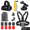 GoPro Zubehörset - Halterung - Brustgurt - Stativadapter - Schwimmgriff