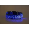 LED-Hundehalsband - Safety Night Walk - bunter Leoparden-Print