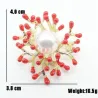 Red coral with pearl - gold broochBrooches