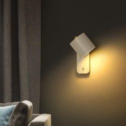 LED-Wandleuchte - moderner nordischer Stil - drehbarer Kopf - mit Schalter