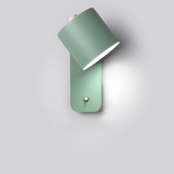 LED-Wandleuchte - moderner nordischer Stil - drehbarer Kopf - mit Schalter