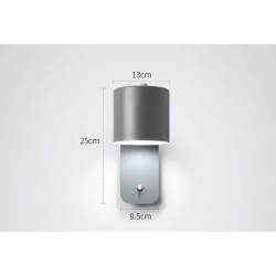 LED-Wandleuchte - moderner nordischer Stil - drehbarer Kopf - mit Schalter