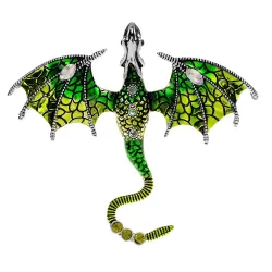Crystal enamel dragon broochBrooches