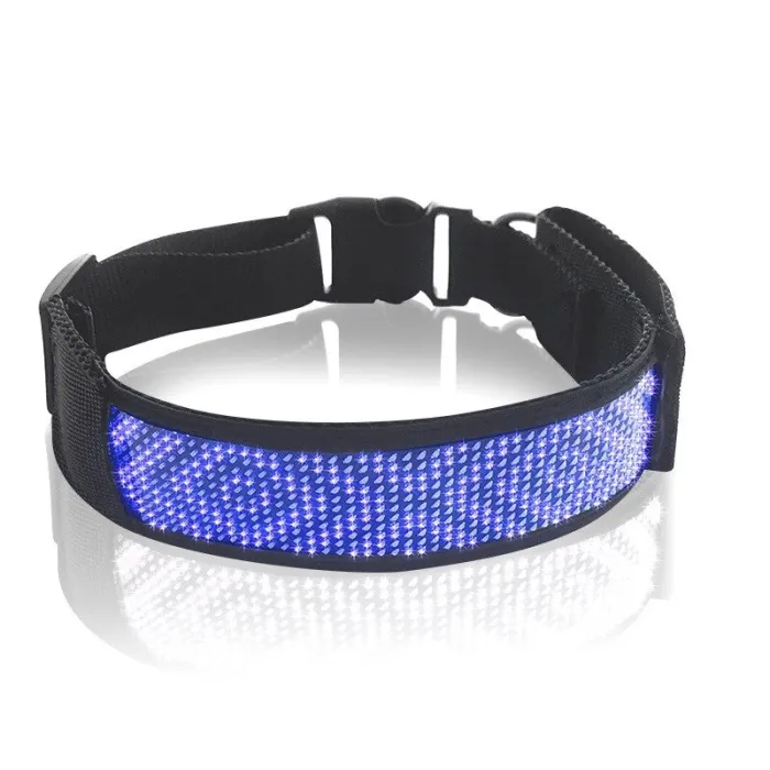 Cats / dogs collar - LED - Bluetooth - digital interactive scrolling lightCollar & Leads
