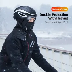 Warme Winter-Gesichtsmaske - mit Nackenschutz - thermisch - winddichte Sturmhaube