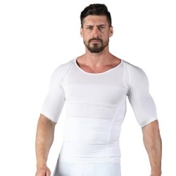 Schlankheits-T-Shirt für Herren - Kurzarm - Kompression - Body-Shaper