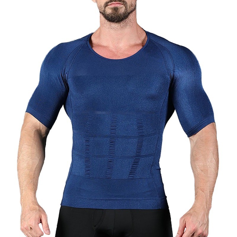 Schlankheits-T-Shirt für Herren - Kurzarm - Kompression - Body-Shaper