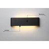 Moderne LED-Wandleuchte aus Aluminium