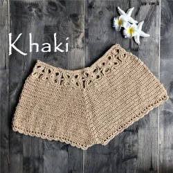 Sexy gehäkelte Mini-Shorts