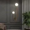 Moderne Wandleuchte - Doppelglaskugel - Goldeisen - LED G9 - AC90-260V