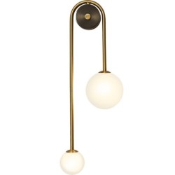 Moderne Wandleuchte - Doppelglaskugel - Goldeisen - LED G9 - AC90-260V