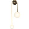 Moderne Wandleuchte - Doppelglaskugel - Goldeisen - LED G9 - AC90-260V
